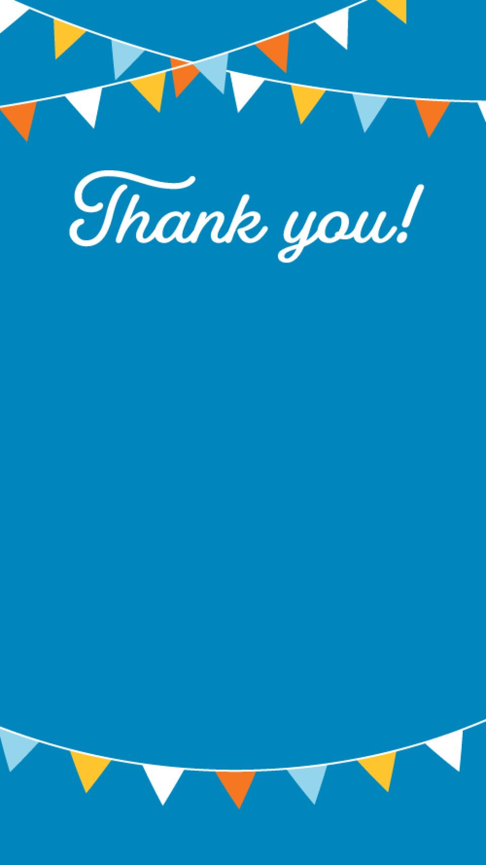 AHS birthday party digital thank you