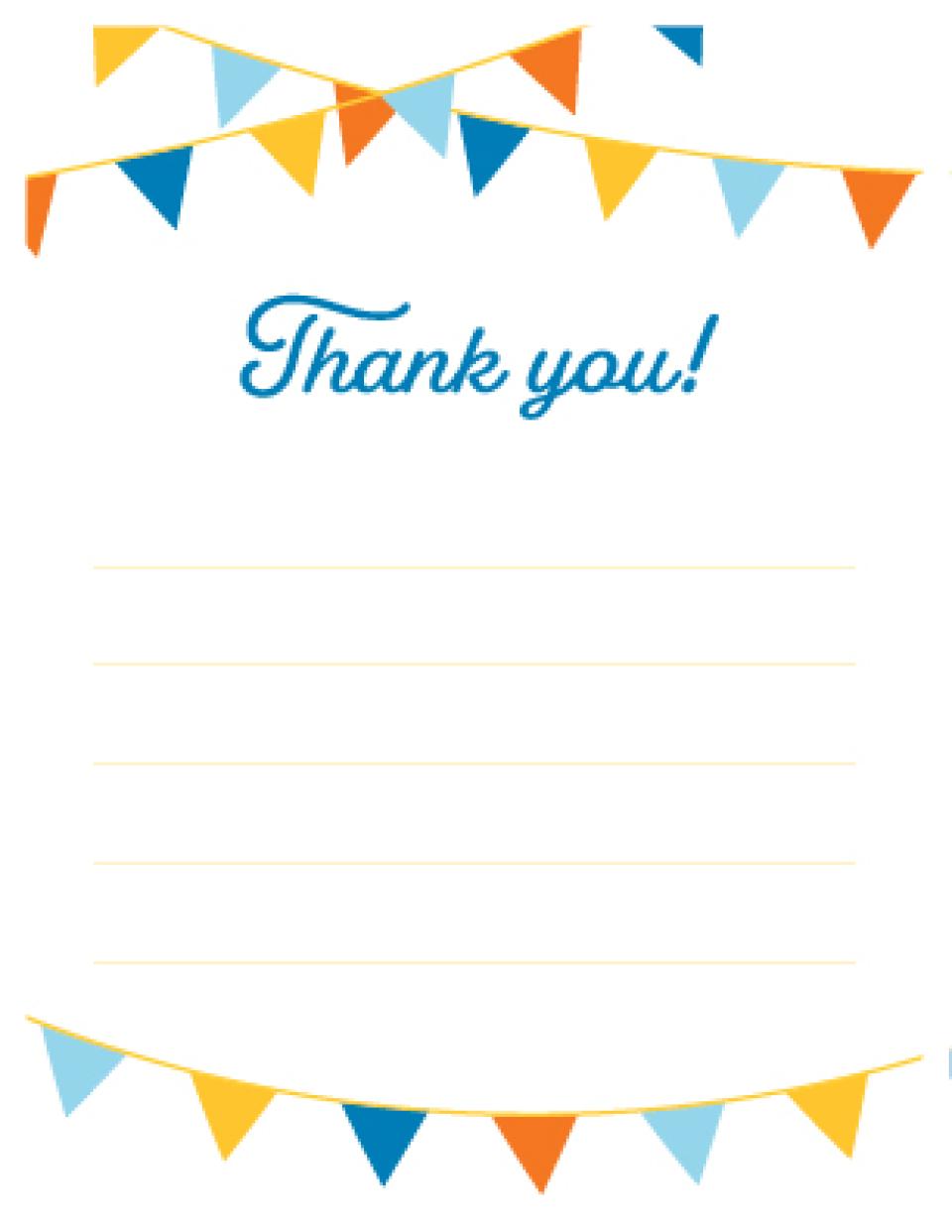 AHS birthday party print thank you