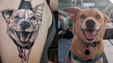 Dog tattoo