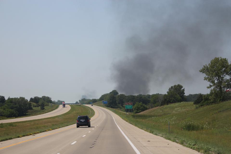 Open road to Iowa, transport trip to Oklahoma