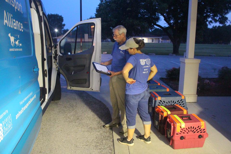 AHS transport drivers checking manifest