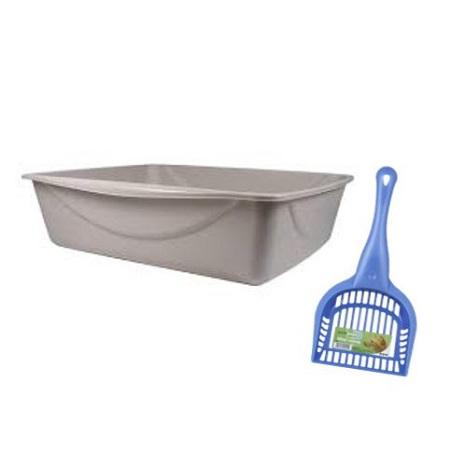 Litter box and scoop