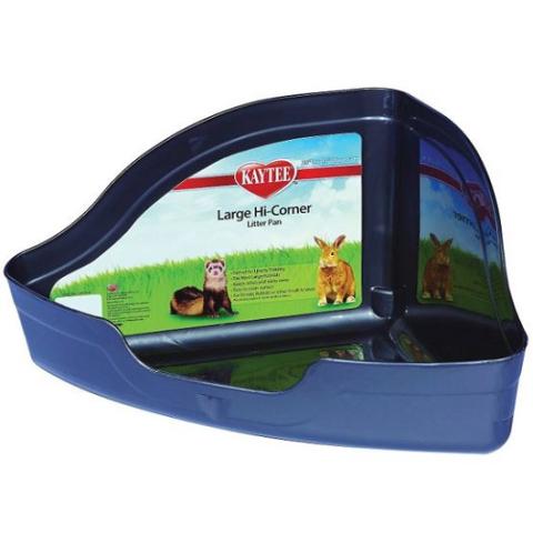 Corner litter pan